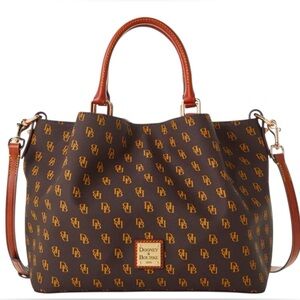 Dooney Bourke Gretta Brenna Brown Tmoro PRISTINE LIKE NEW NO FLAWS